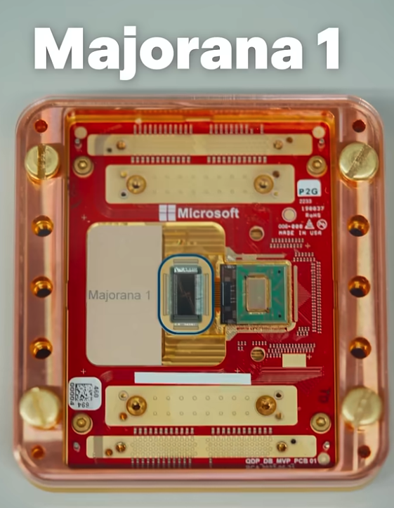 Microsoft Majarana 1 Quantum chip