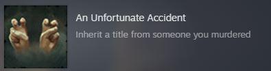 Steam's "An Unfortunate Accident" achievement icon (air quote)